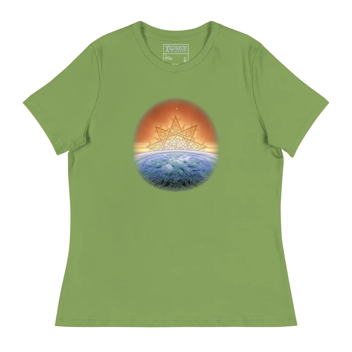 A leaf green Xigfireon woman&