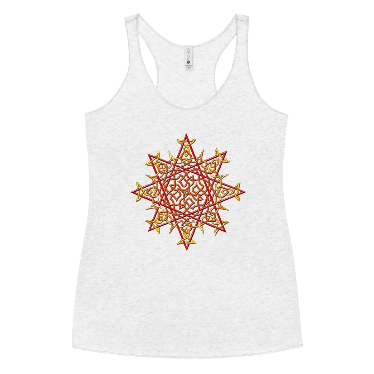 A heather white Xigfireon graphic women&
