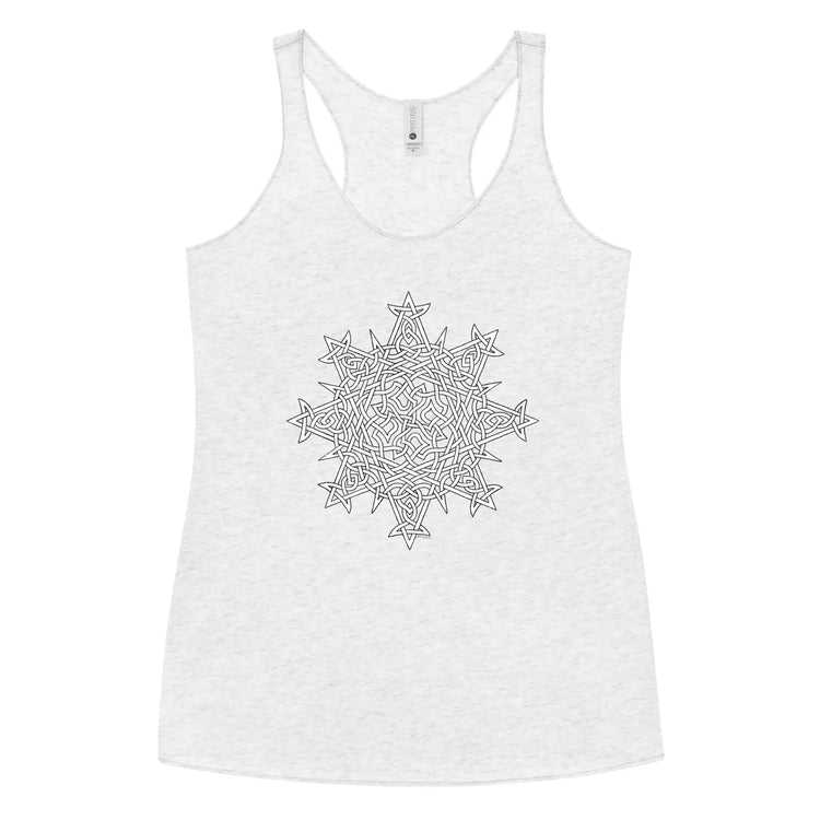 A heather white Xigfireon graphic women&