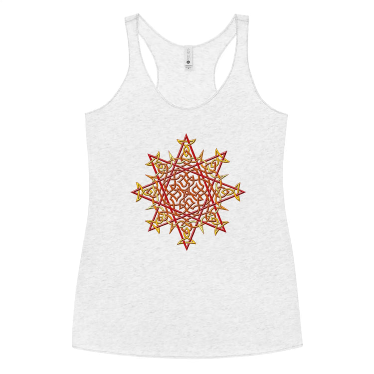 A heather white Xigfireon graphic women&