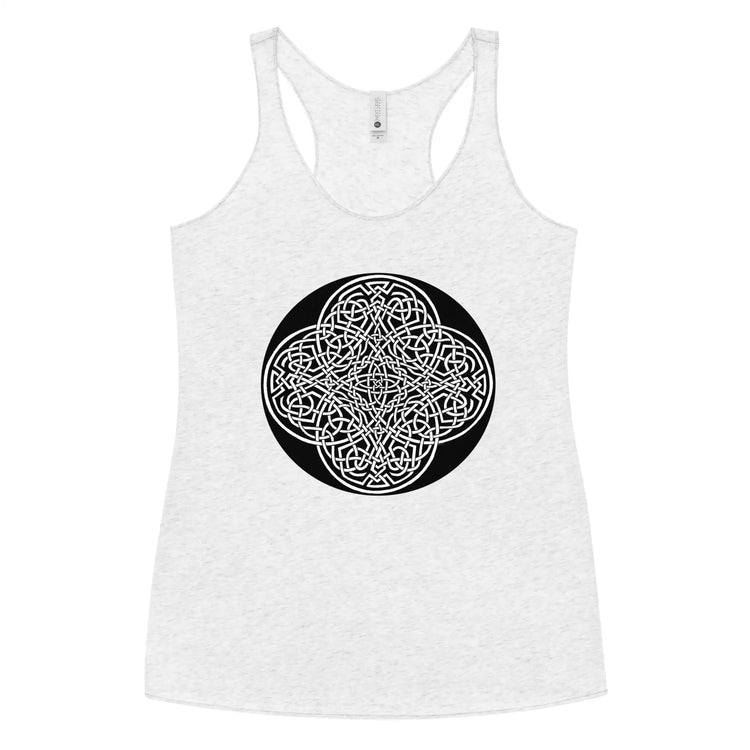 A heather white Xigfireon graphic women&