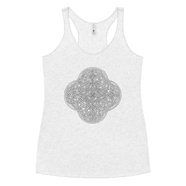 A heather white Xigfireon graphic women&