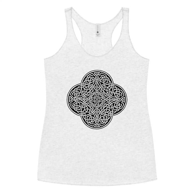A heather white Xigfireon graphic women&