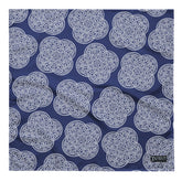 Celtic knot bandana by Xigfireon featuring the Navy Blue & White patterned series of the `Reach Of The Spirit` design. Large size measuring 24 ¼ inches by 24 ¼ inches.