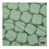 Celtic knot bandana by Xigfireon featuring the Olive Green & White patterned series of the `Reach Of The Spirit` design. Large size measuring 24 ¼ inches by 24 ¼ inches.