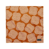 Celtic knot bandana by Xigfireon featuring the Orange & White patterned series of the `Reach Of The Spirit` design. Medium size measuring 21 ¼ inches by 21 ¼ inches.