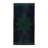 A Xigfireon beach towel (or bath towel) featuring the Celestial iteration of the `Morning Star Fire` Celtic knot with braided borders ending in triskelions at the narrow ends.