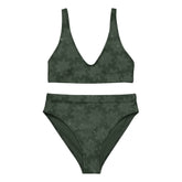Celtic knot bikini by Xigfireon featuring the Midnight Green Cosmos patterned series of the `Morning Star Fire` design.