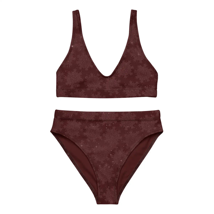 Celtic knot bikini by Xigfireon featuring the Midnight Red Cosmos patterned series of the `Morning Star Fire` design.