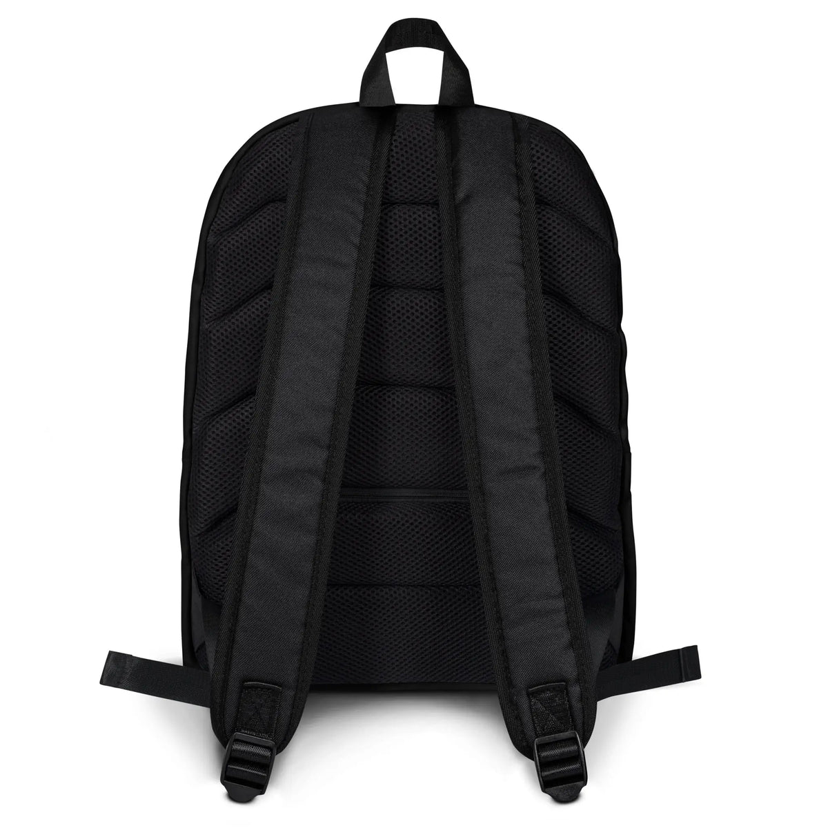 A view of the straps on a Xigfireon graphic backpack featuring the Fire Colour iteration of the Morning Star Fire Celtic knot design. The Morning Star Fire Celtic knot represents Father Sun.