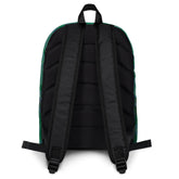 A view of the straps on a Xigfireon graphic backpack featuring the Living Colour Forest Inverted iteration of the `Reach Of The Spirit` Celtic knot pattern. The `Reach Of The Spirit` Celtic knot represents Mother Earth.