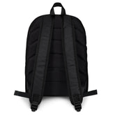 A view of the straps on a Xigfireon graphic backpack featuring the Living Colour iteration of the `Reach Of The Spirit` Celtic knot design. The `Reach Of The Spirit` Celtic knot represents Mother Earth.