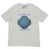 This athletic heather graphic t-shirt features the Blue Slate iteration of the `Reach Of The Spirit` Celtic knot design along with a message in a Celtic font: "Our Mother, Cherish Her".