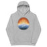 A kids athletic heather graphic hoodie featuring the Derivation II Celtic knots merger design.