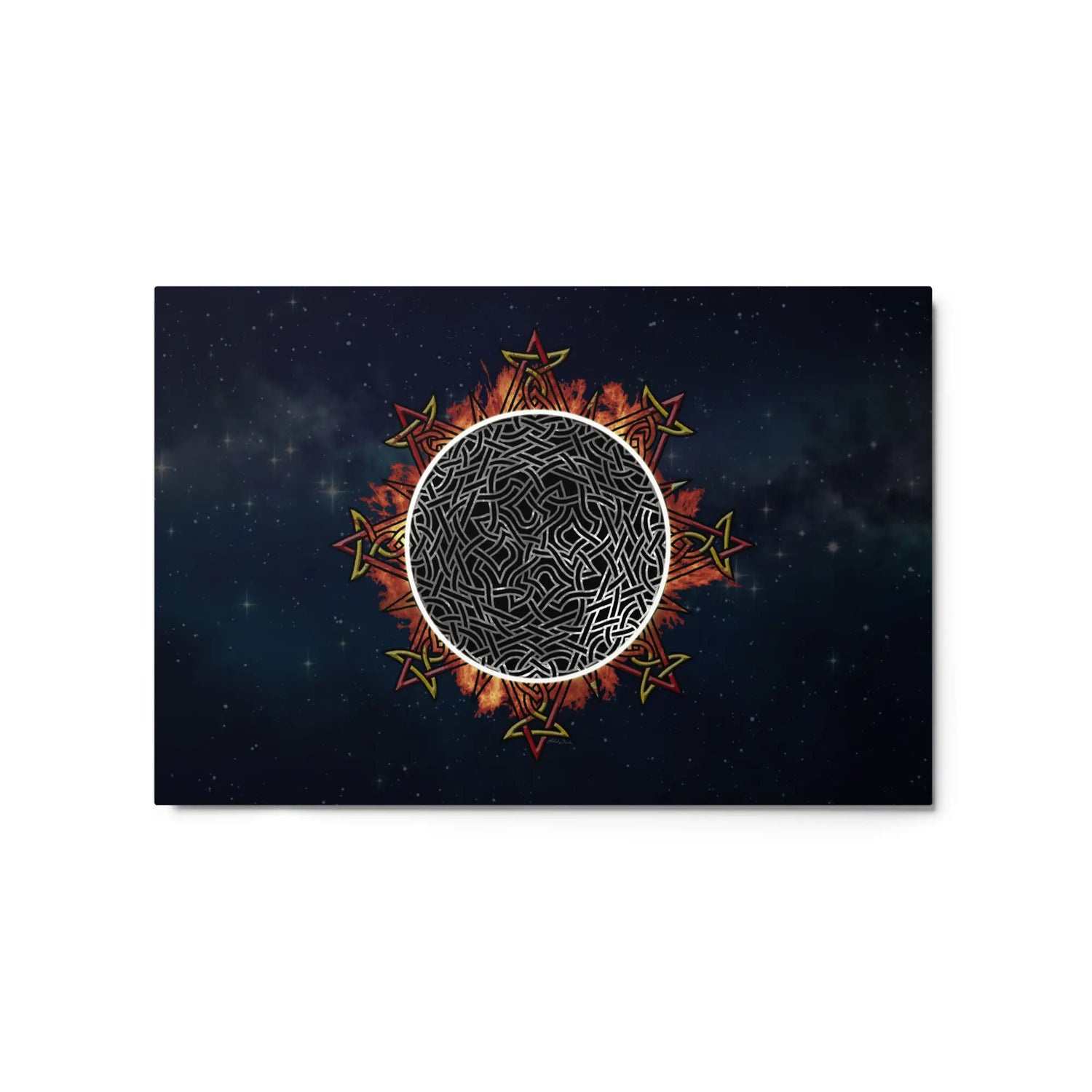 A 20" x 30" glossy metal print of Xigfireon&