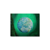 An 11" x 14" glossy metal print of the Deep Forest iteration of the Reach Of The Spirit Celtic knot design. The Reach Of The Spirit Celtic knot symbolizes Mother Earth.