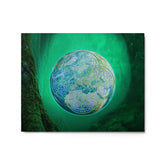 A 16" x 20" glossy metal print of the Deep Forest iteration of the Reach Of The Spirit Celtic knot design. The Reach Of The Spirit Celtic knot symbolizes Mother Earth.