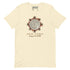 Xigfireon Solar Eclipse August 12, 2026 commemorative t-shirt in natural off-white featuring the Morning Star Fire Eclipsed Celtic knot design with original hand-drawn eclipse-inspired artwork and text that reads &