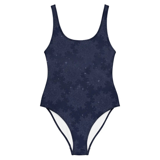 Celtic knot swimsuit by Xigfireon featuring the Midnight Blue Cosmos patterned series of the `Morning Star Fire` design.