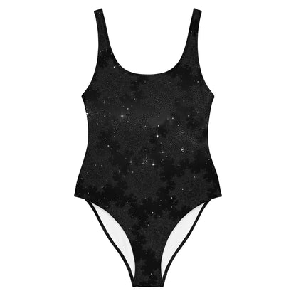 Celtic knot swimsuit by Xigfireon featuring the Midnight Cosmos patterned series of the Morning Star Fire design.