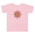 A pink Xigfireon toddler graphic t-shirt featuring the Fire Colour iteration of the Morning Star Fire Celtic knot design. The Morning Star Fire Celtic knot represents the Sun.