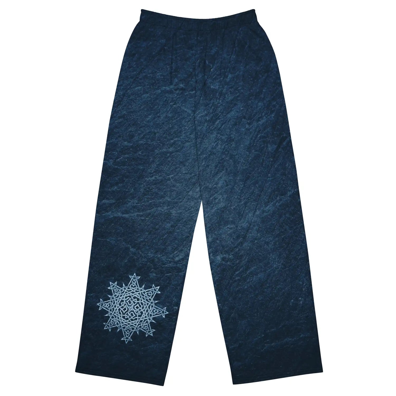 Celtic knot pants by Xigfireon featuring the Blue Slate iteration of the `Morning Star Fire` Celtic knot design.