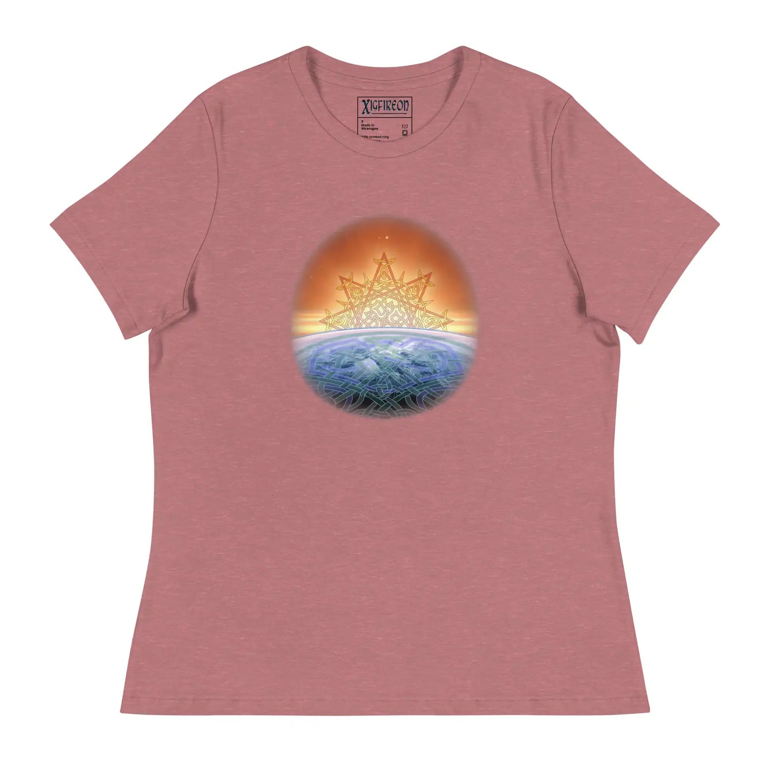 A heather mauve Xigfireon woman&