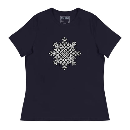 A navy blue Xigfireon woman&