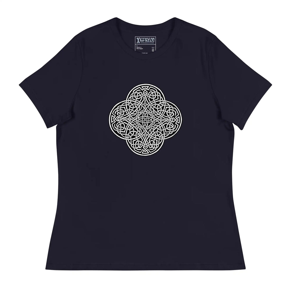 A navy blue Xigfireon woman&
