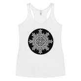 A heather white Xigfireon graphic women&