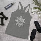 Some workout gear surrounding a heather Xigfireon graphic women&