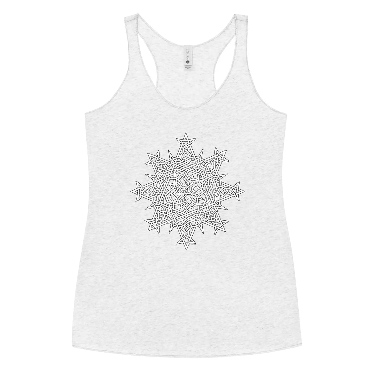 A heather white Xigfireon graphic women&