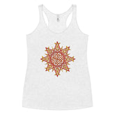 A heather white Xigfireon graphic women&