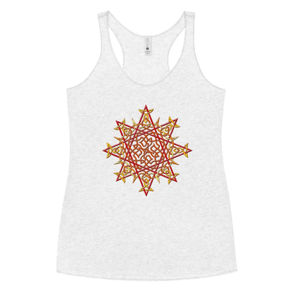 A heather white Xigfireon graphic women&