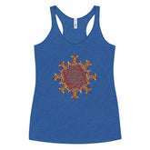 A vintage royal blue Xigfireon graphic women&