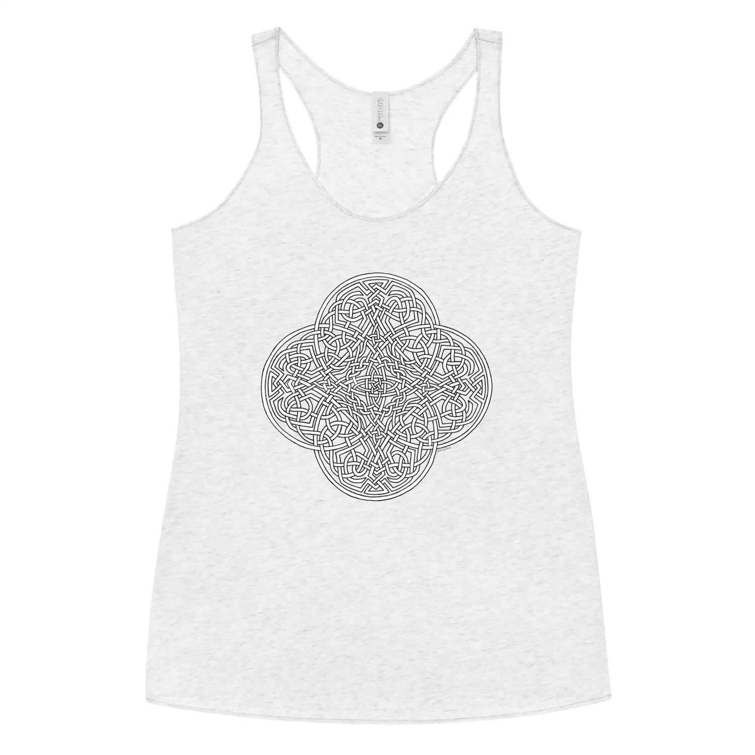 A heather white Xigfireon graphic women&