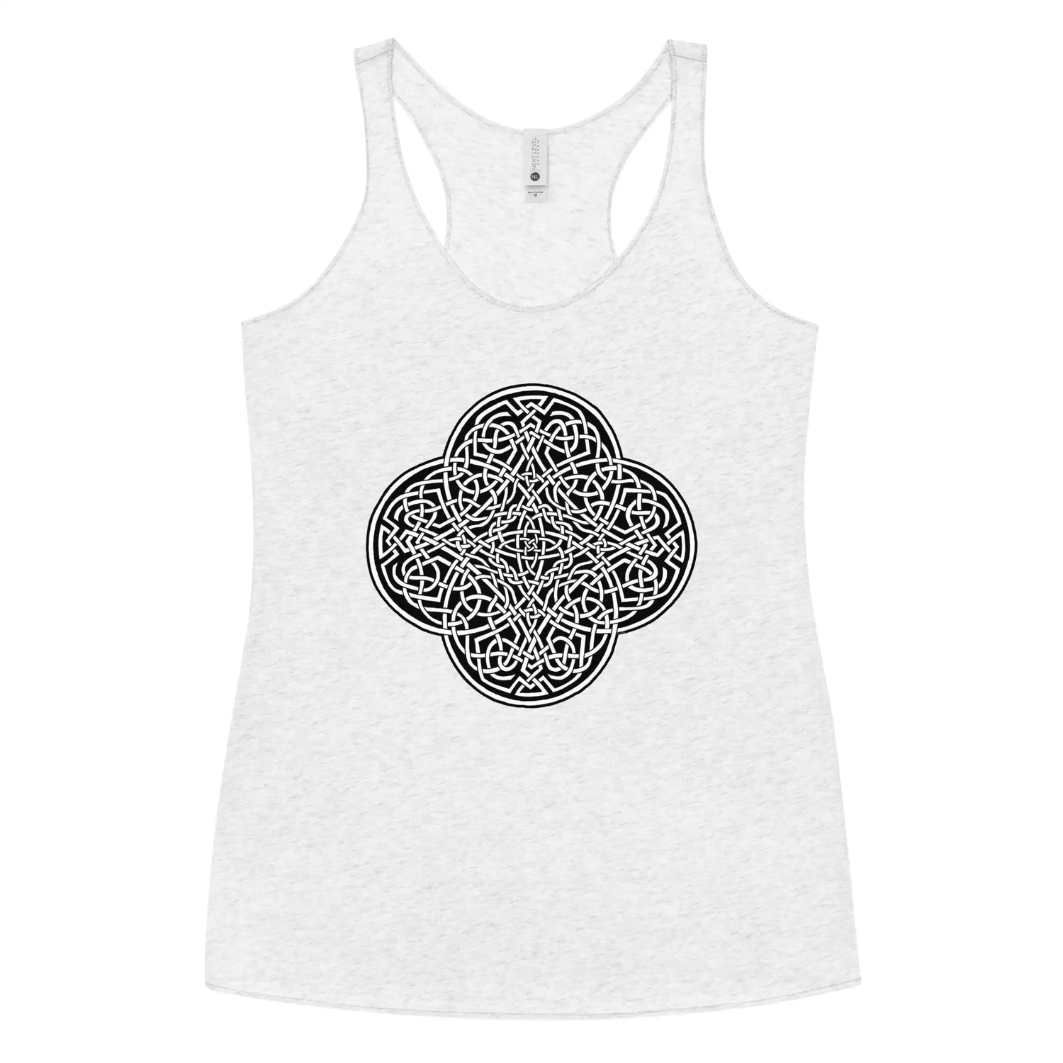 A heather white Xigfireon graphic women&