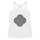 A heather white Xigfireon graphic women&