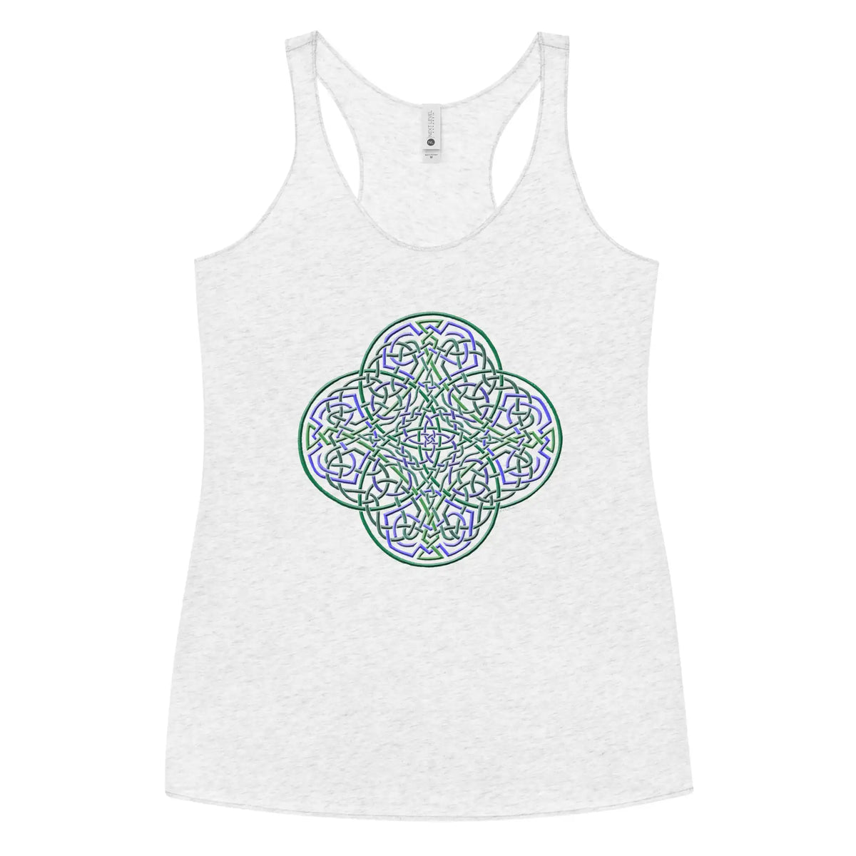 A heather white Xigfireon graphic women&