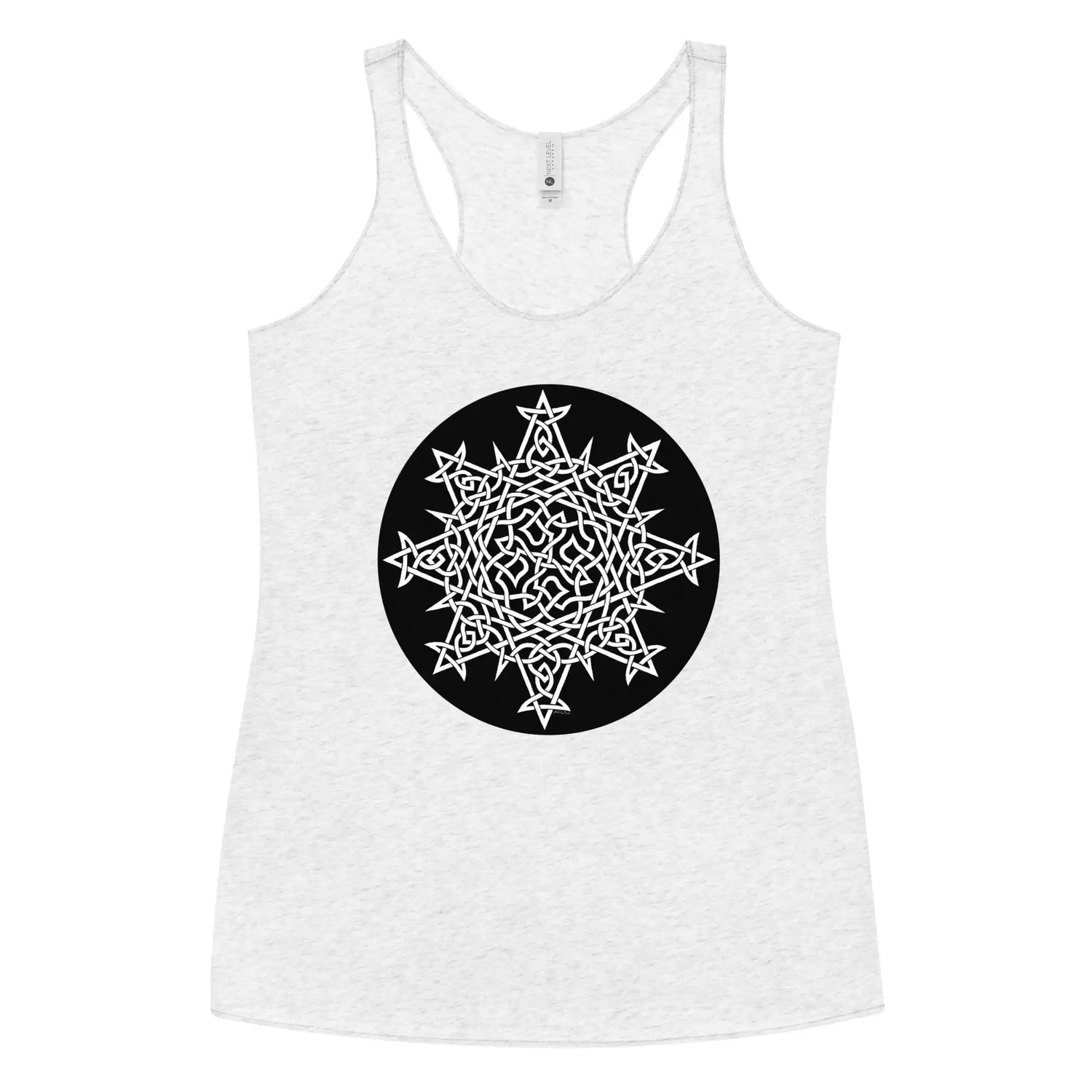 A heather white Xigfireon graphic women&