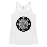 A heather white Xigfireon graphic women&