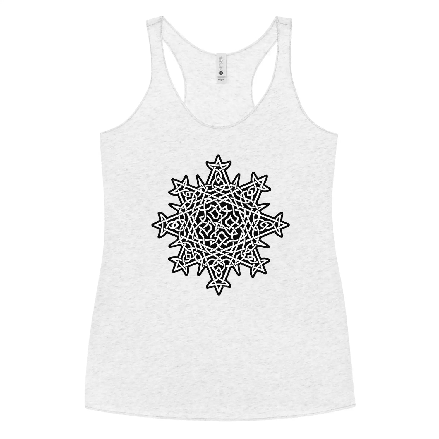A heather white Xigfireon graphic women&