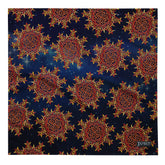A large Xigfireon bandana adorned with the Fire Colour Cosmos patterned series of the `Morning Star Fire` Celtic knot design.