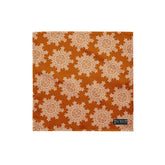 A small Xigfireon bandana adorned with the Orange and White patterned series of the `Morning Star Fire` Celtic knot design.