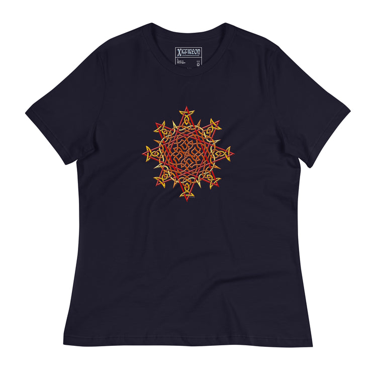 A navy blue Xigfireon woman&